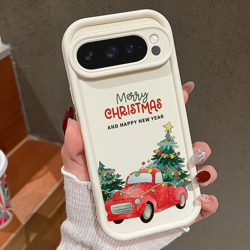 Google Pixel 8A - เคสโทรศัพท์ลายรถกระบะคริสต์มาส สำหรับ Google Pixel 10 Pro