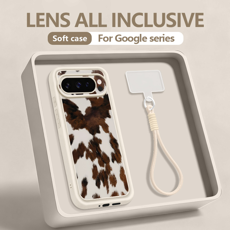 Google Pixel 8A - เคสโทรศัพท์ลายวัวเสือดาวสำหรับ Google Pixel 10 9 Pro