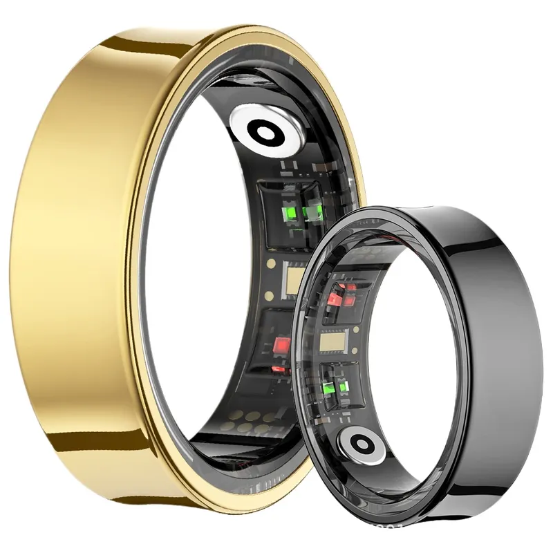 Temperature Ring Skin - แหวนสมาร์ทสำหรับผู้ชายและผู้หญิง ตรวจวัดสุขภาพ วัดอัตราการเต้นของหัวใจ ตรวจสอบการนอนหลับ วัดระดับออกซิเจนในเลือด วัดอุณหภูมิผิวหนัง