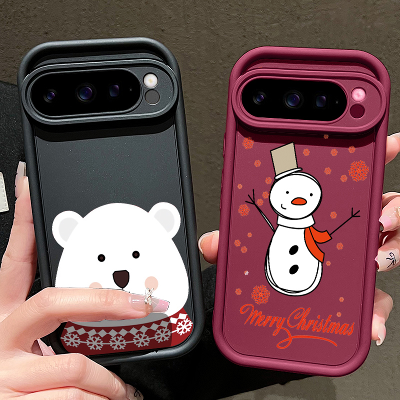 Google Pixel 8A - เคสโทรศัพท์ TPU ลายคริสต์มาส สำหรับ Google Pixel