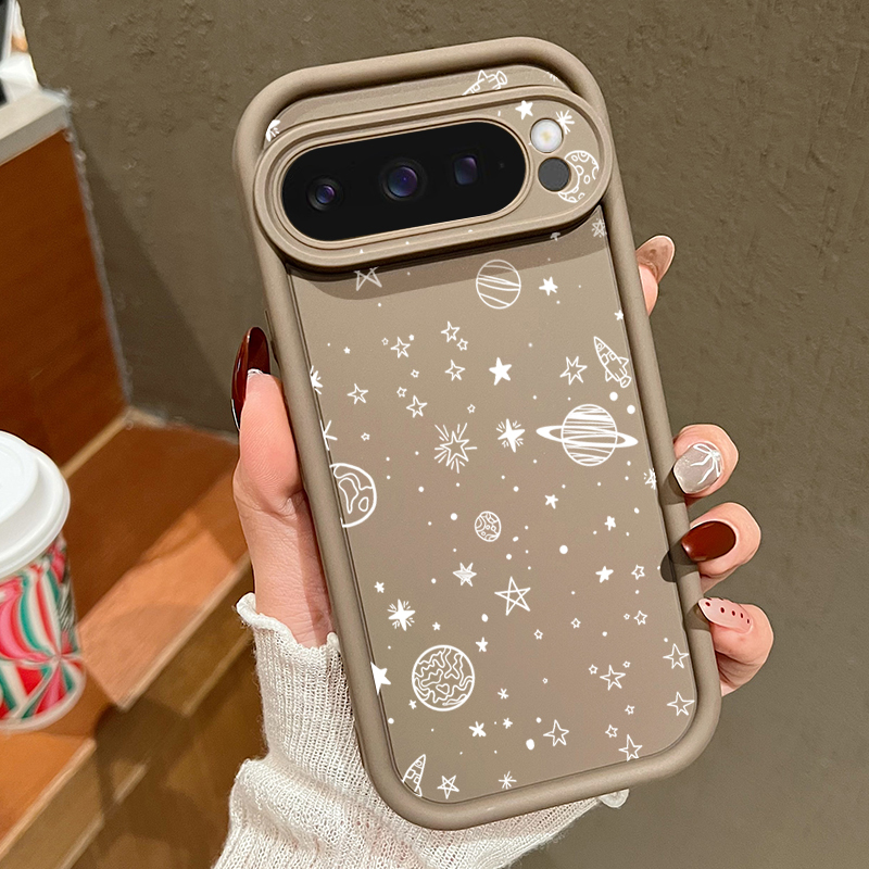 Google Pixel 8A - เคสโทรศัพท์ลายดาวเดือนสำหรับ Google Pixel 10 9 8