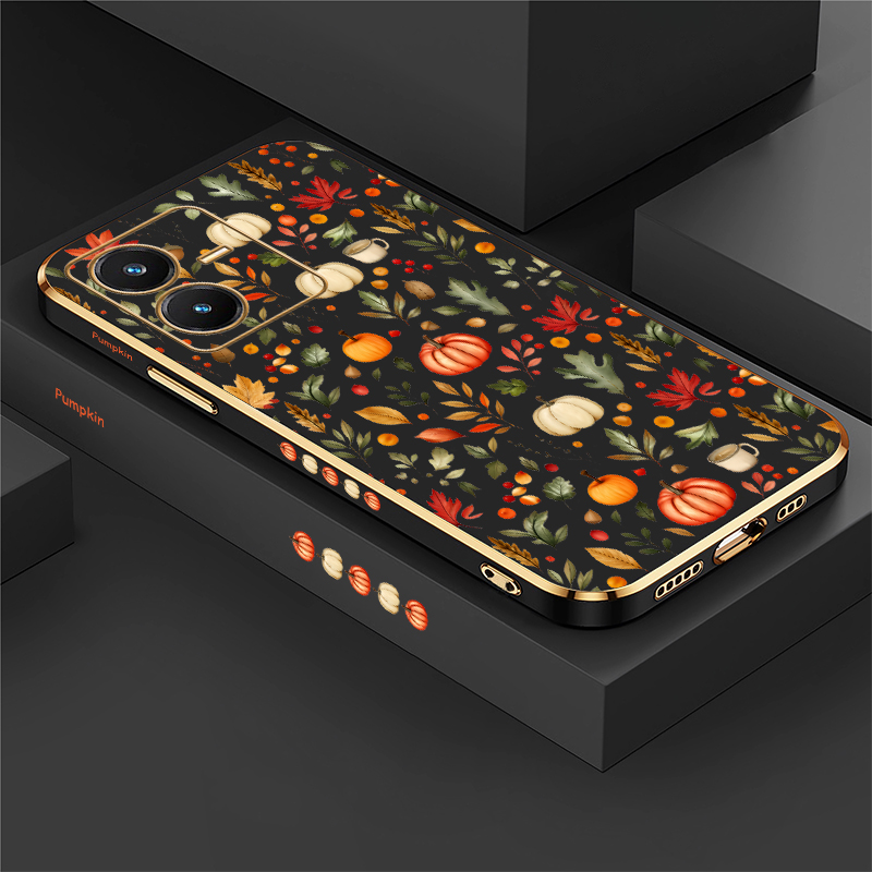 เคสลายฟักทองใบไม้ฤดูใบไม้ร่วง  - Vivo V40 บทวิจารณ์และราคา