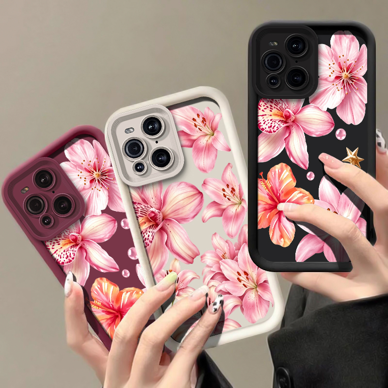 เคสโทรศัพท์ลายดอกลิลลี่สีชมพู  - Oppo Find X8 บทวิจารณ์และราคา