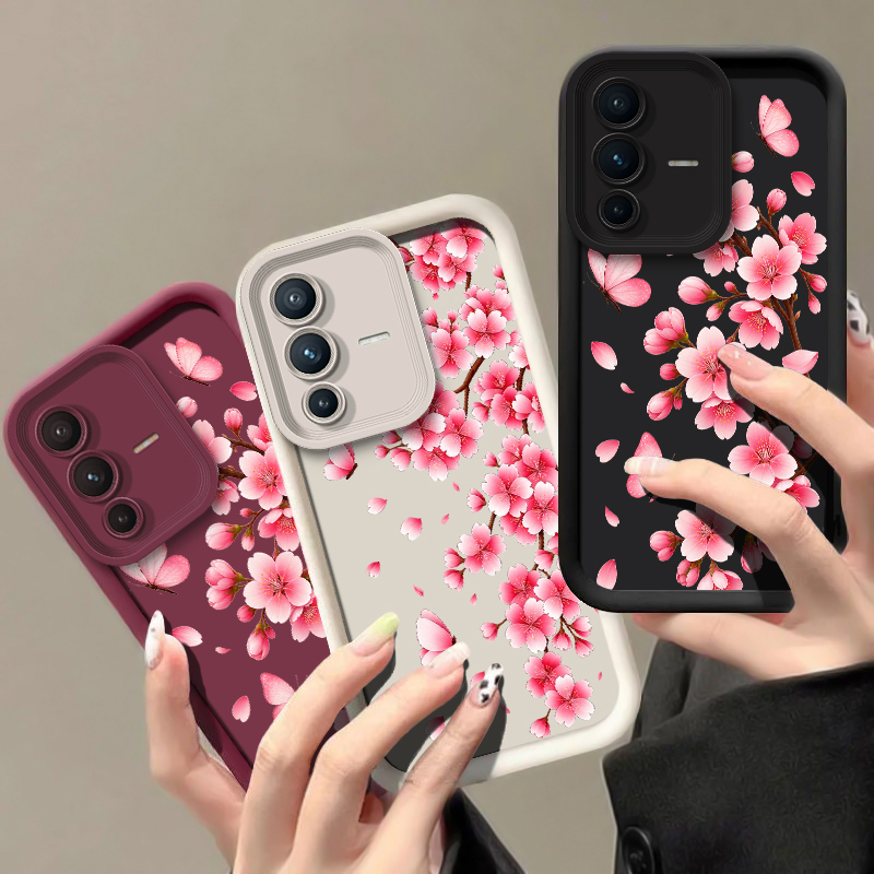 เคสโทรศัพท์ลายดอกซากุระสีชมพู  - Vivo V40 บทวิจารณ์และราคา