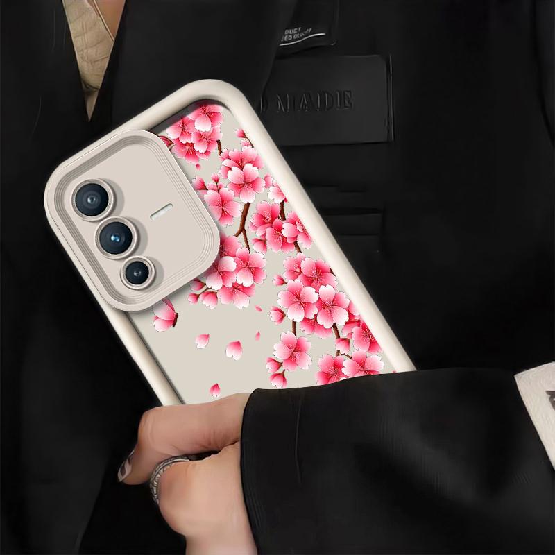 เคสโทรศัพท์ลายดอกซากุระสีชมพู  - Vivo V40 บทวิจารณ์และราคา