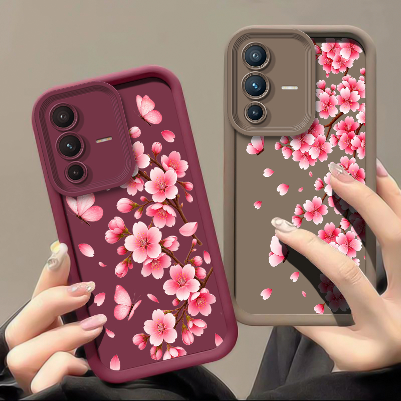 เคสโทรศัพท์ลายดอกซากุระสีชมพู  - Vivo V40 บทวิจารณ์และราคา