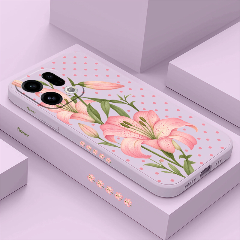 เคสโทรศัพท์ลายดอกไม้สีชมพูสุดห - Oppo Reno 12 บทวิจารณ์และราคา